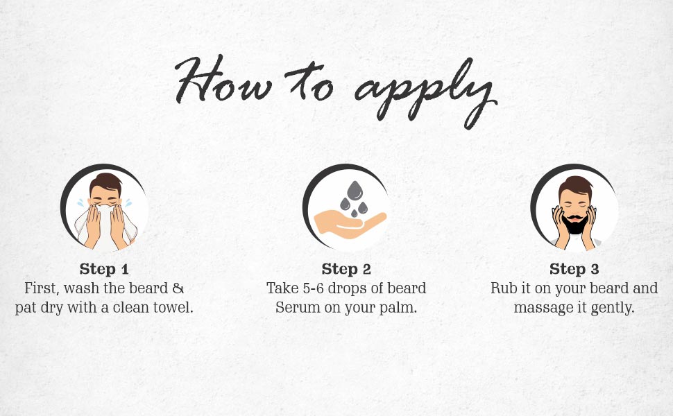 how to use beard serum