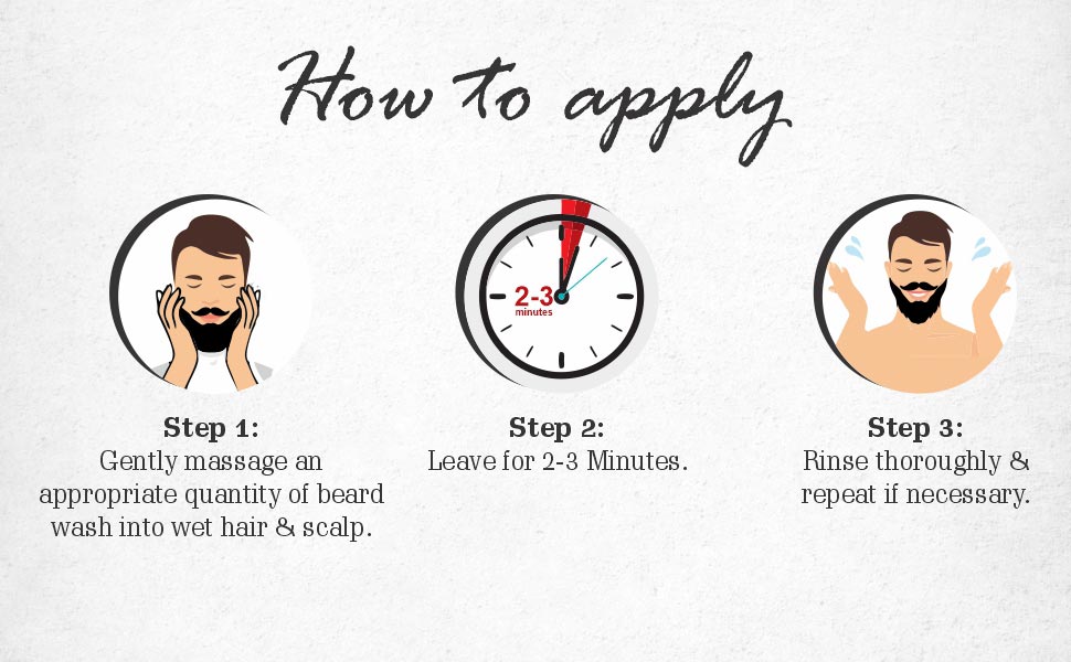 how to use beard wash