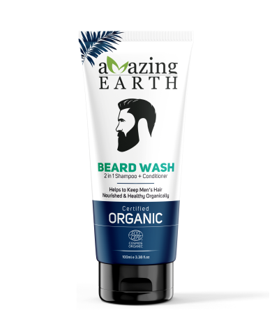 certified organic AMAzing EARTH beard wash