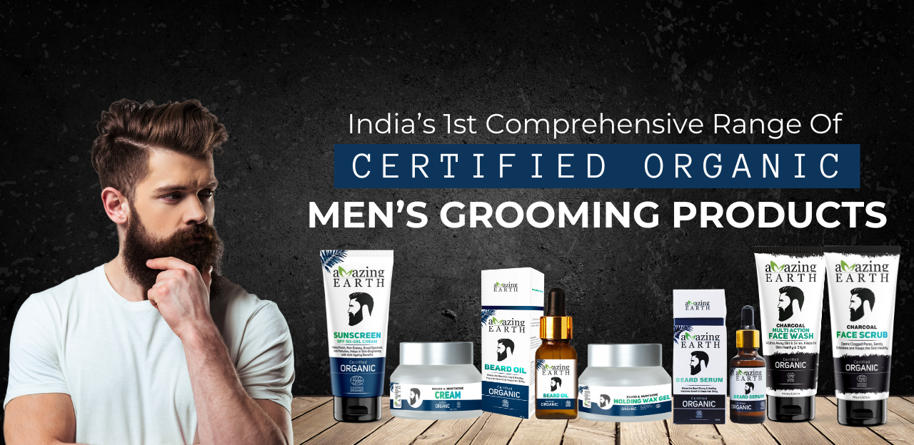 amazing earth certified organic men's grooming products online India