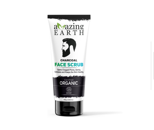 charcoal face scrub for men